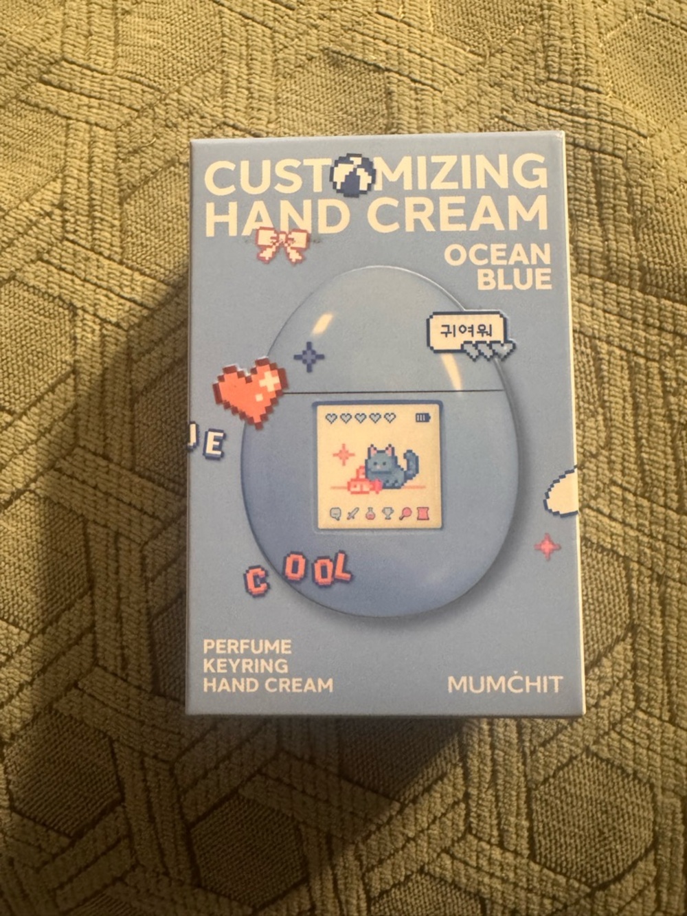 Mumchit Customizing Hand Cream Ocean Blue, perfume key ring hand cream, NEW